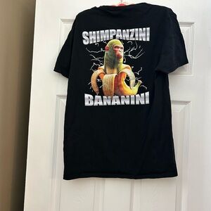 Jerzees Black Graphic Tee with Colorful Design